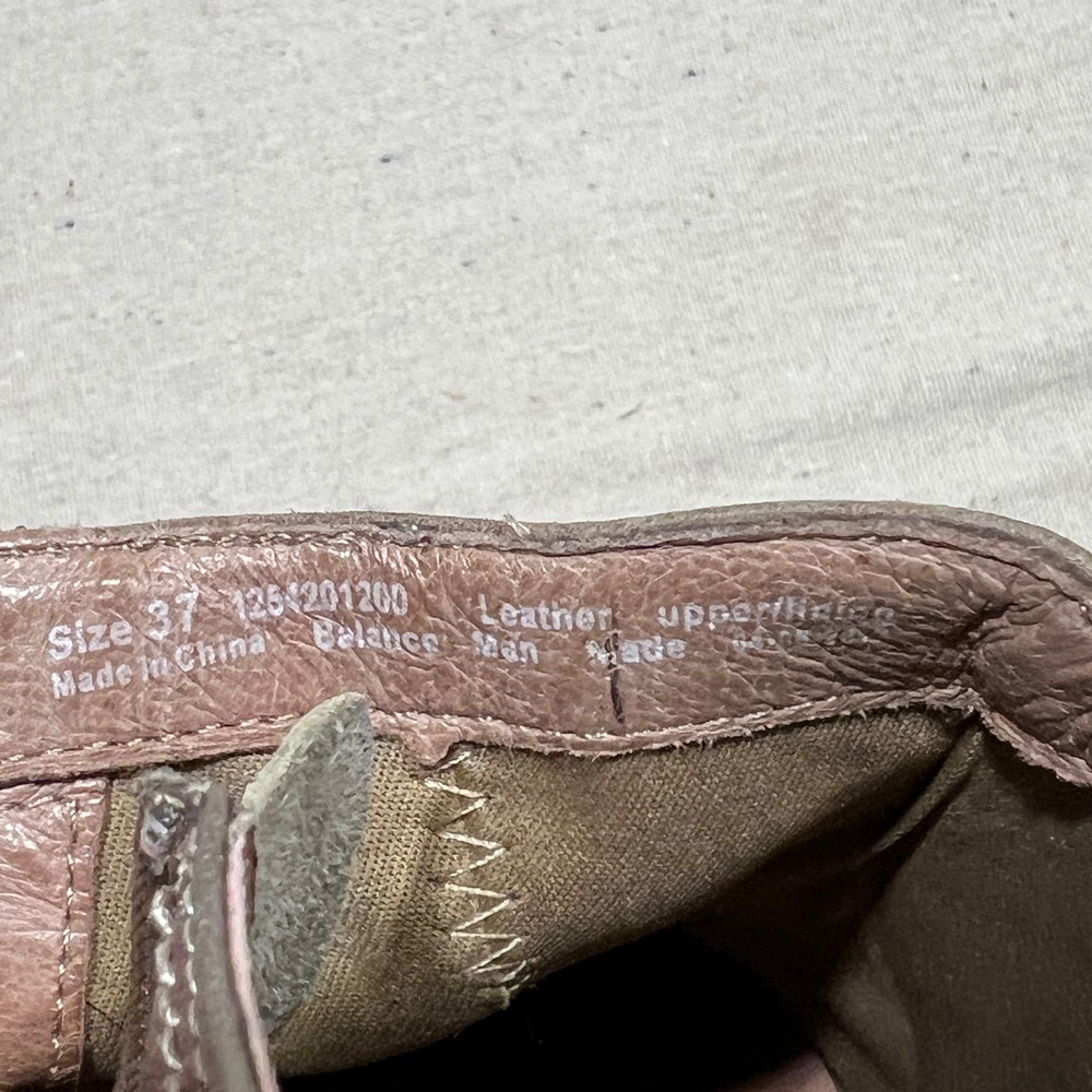 Dansko Susan Women's Brown Leather Wedge Ankle Boots Side Zip Size EU 37 USA 6.5 - Picture 9 of 9
